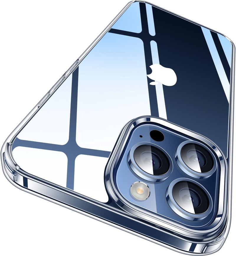 CASEKOO for iPhone 15 Pro Case Crystal Clear, [Never Yellow Technology] [Military-Grade Protection] Transparent Slim Cover Women Men for iPhone 15 Pro Phone Case 6.1 inch, Clear - Image 1